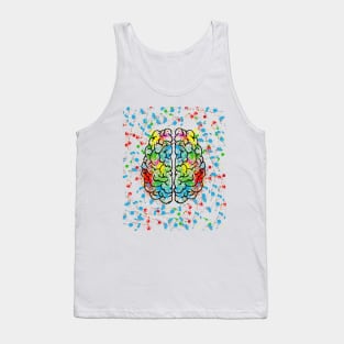 funny beautiful colorful mind for designers geniuses Tank Top